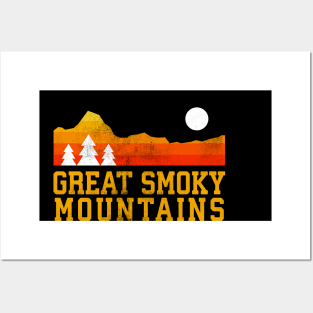 Great Smoky mountains national park retro vintage Posters and Art